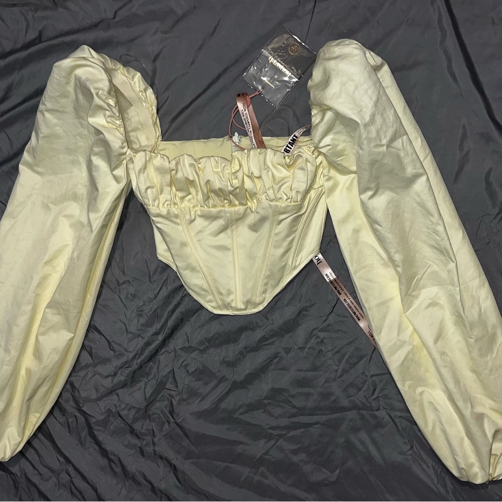 Miriam Lemon Balloon Sleeve Corset